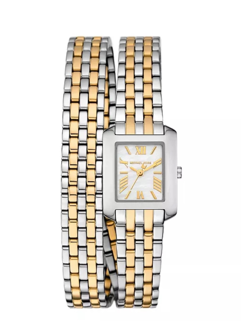 Luxury Michael Kors Two-Tone Gold and Silver Wrap Watch